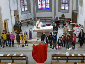 Palmsontag in St. Crescentius - Beginn der Heiligen Woche (Foto: Karl-Franz Thiede)